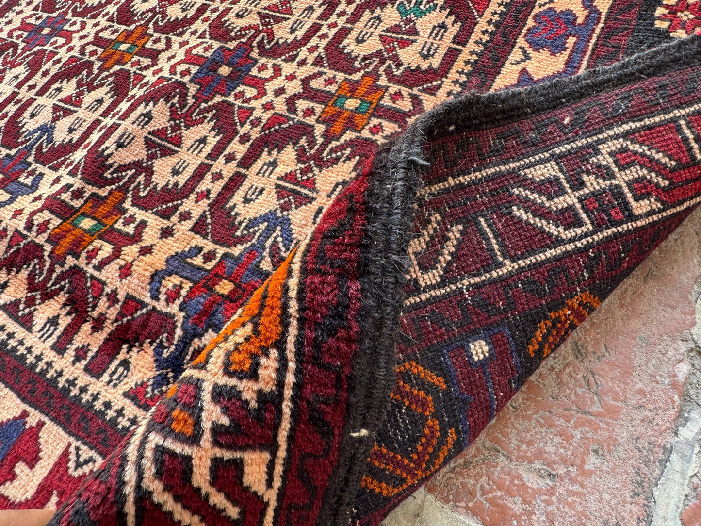 3x5 Vintage Afghan Wool Rug – Handcrafted Tribal Oriental Carpet – Boho  Area Rug for Living Room, Bedroom &amp; Farmhouse – Gift Rug