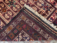 3x5 Vintage Afghan Wool Rug – Handcrafted Tribal Oriental Carpet – Boho  Area Rug for Living Room, Bedroom &amp; Farmhouse – Gift Rug