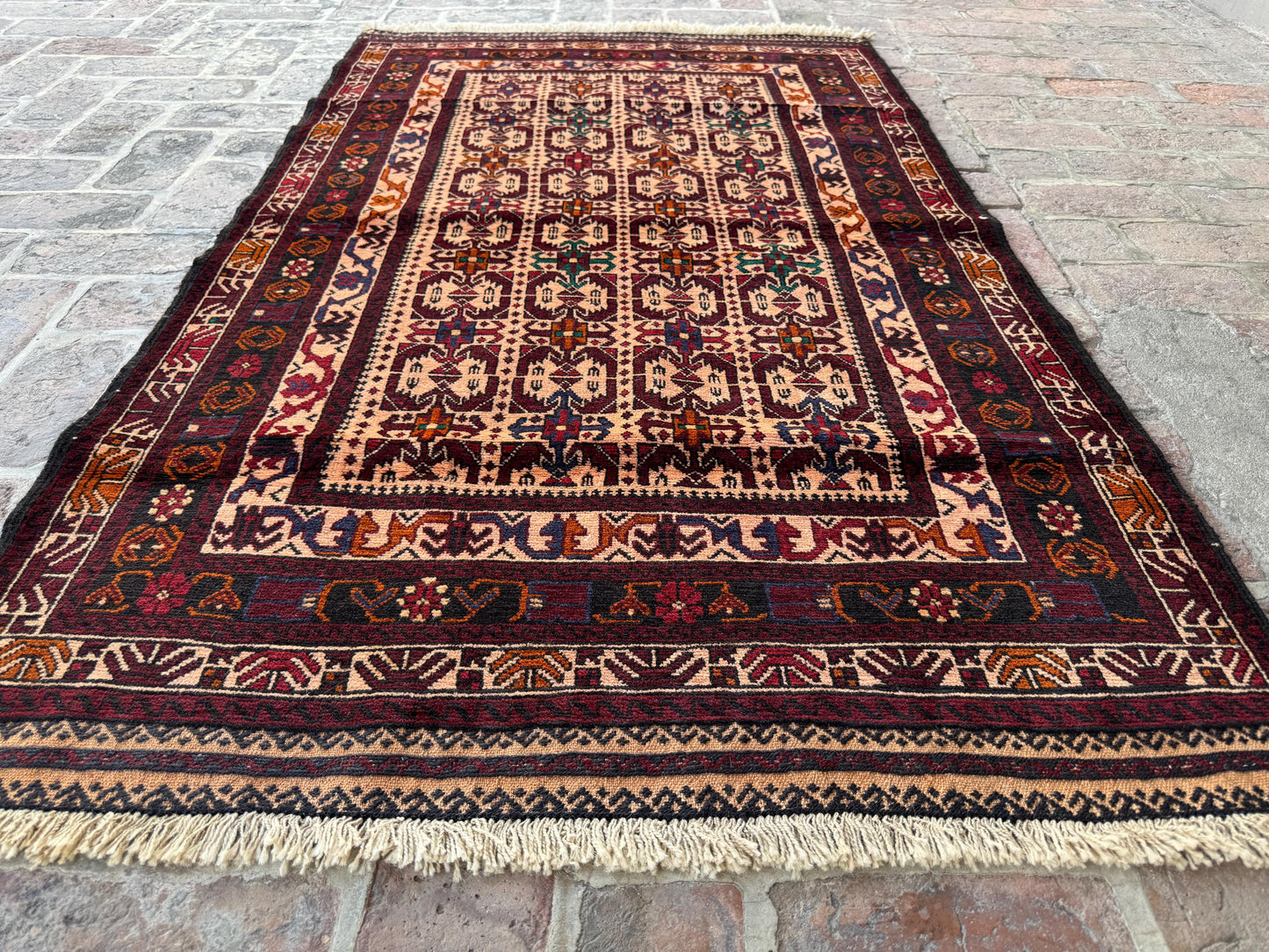 3x5 Vintage Afghan Wool Rug – Handcrafted Tribal Oriental Carpet – Boho  Area Rug for Living Room, Bedroom &amp; Farmhouse – Gift Rug