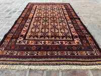 3x5 Vintage Afghan Wool Rug – Handcrafted Tribal Oriental Carpet – Boho  Area Rug for Living Room, Bedroom &amp; Farmhouse – Gift Rug