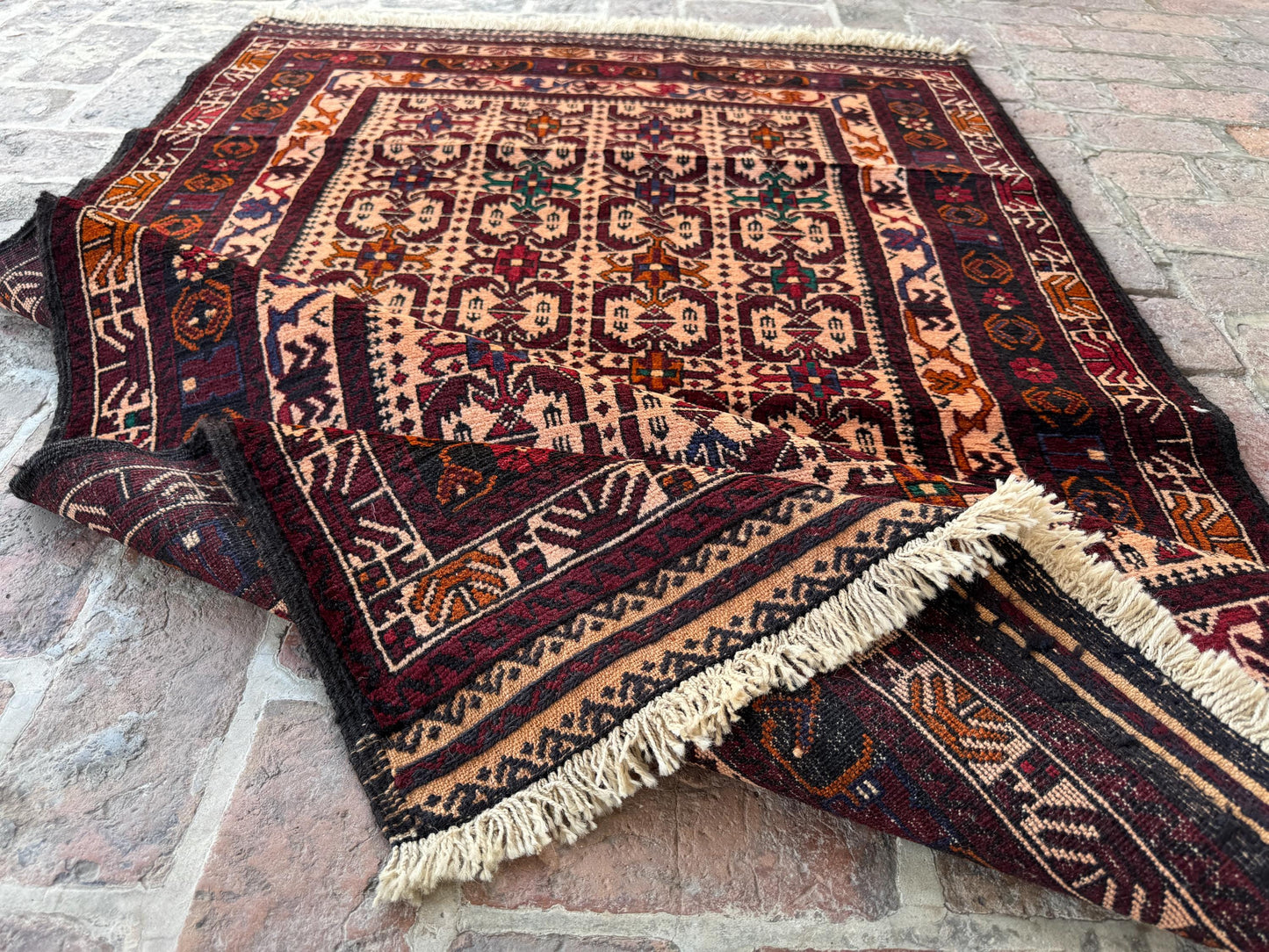 3x5 Vintage Afghan Wool Rug – Handcrafted Tribal Oriental Carpet – Boho  Area Rug for Living Room, Bedroom &amp; Farmhouse – Gift Rug
