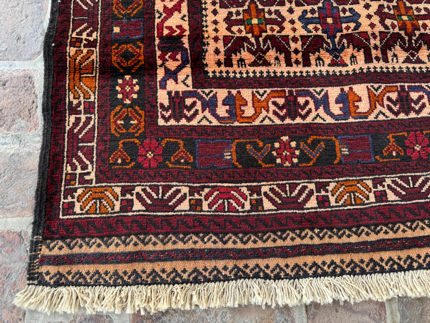 3x5 Vintage Afghan Wool Rug – Handcrafted Tribal Oriental Carpet – Boho  Area Rug for Living Room, Bedroom &amp; Farmhouse – Gift Rug