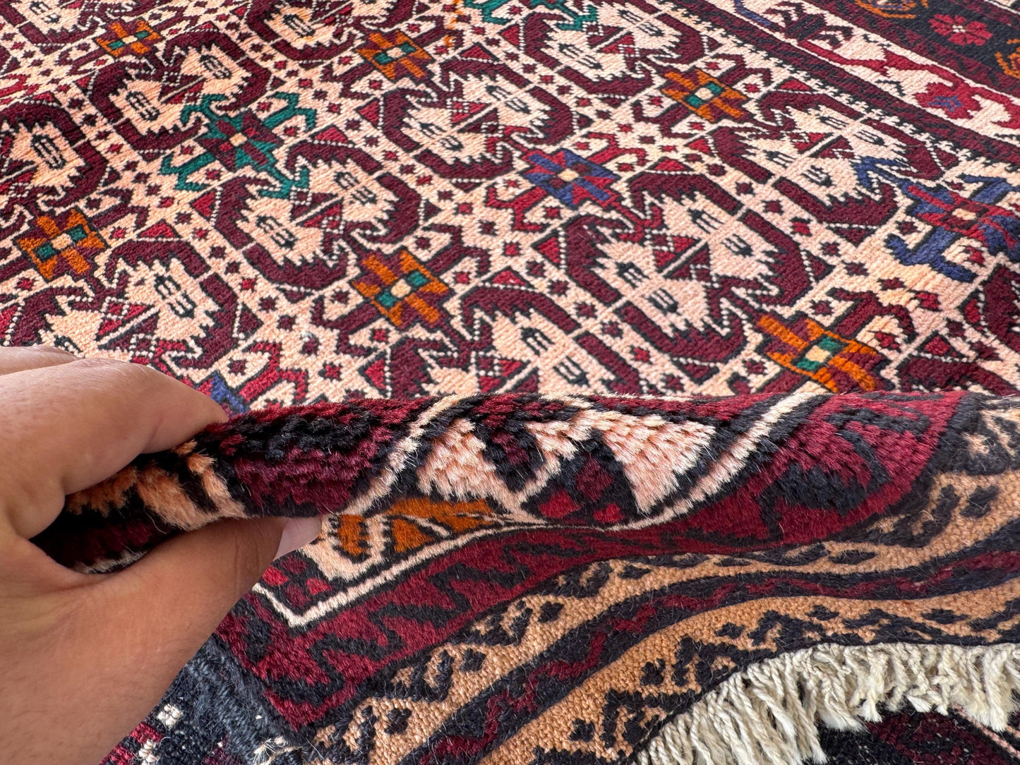 3x5 Vintage Afghan Wool Rug – Handcrafted Tribal Oriental Carpet – Boho  Area Rug for Living Room, Bedroom &amp; Farmhouse – Gift Rug