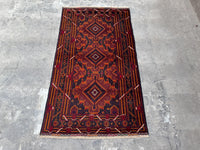 3.8x6.6 Turkmen Beige Tribal Carpet – Handmade Afghan Geometric Design – Oriental Area Carpet for Boho Living Room Decor - Boho Gift Carpet