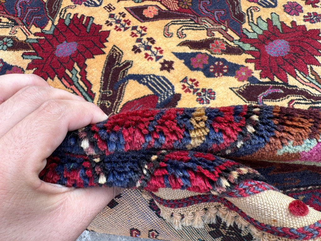 4x6.6 Nomadic Rug - Handmade Afghan Wool Carpet