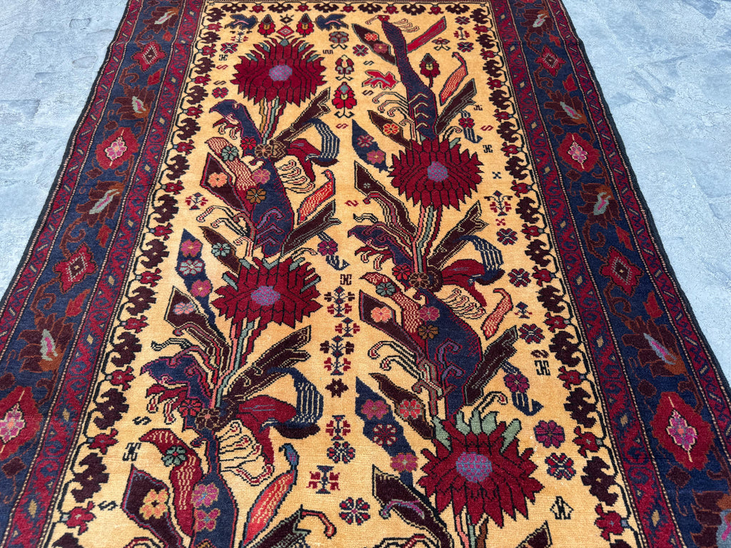 4x6.6 Nomadic Rug - Handmade Afghan Wool Carpet