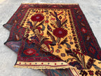 4x6.6 Nomadic Rug - Handmade Afghan Wool Carpet