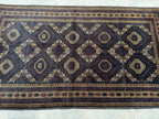 3.10x6.8 Geometric Tribal Rug - Hand-Knotted Afghan Wool Carpet