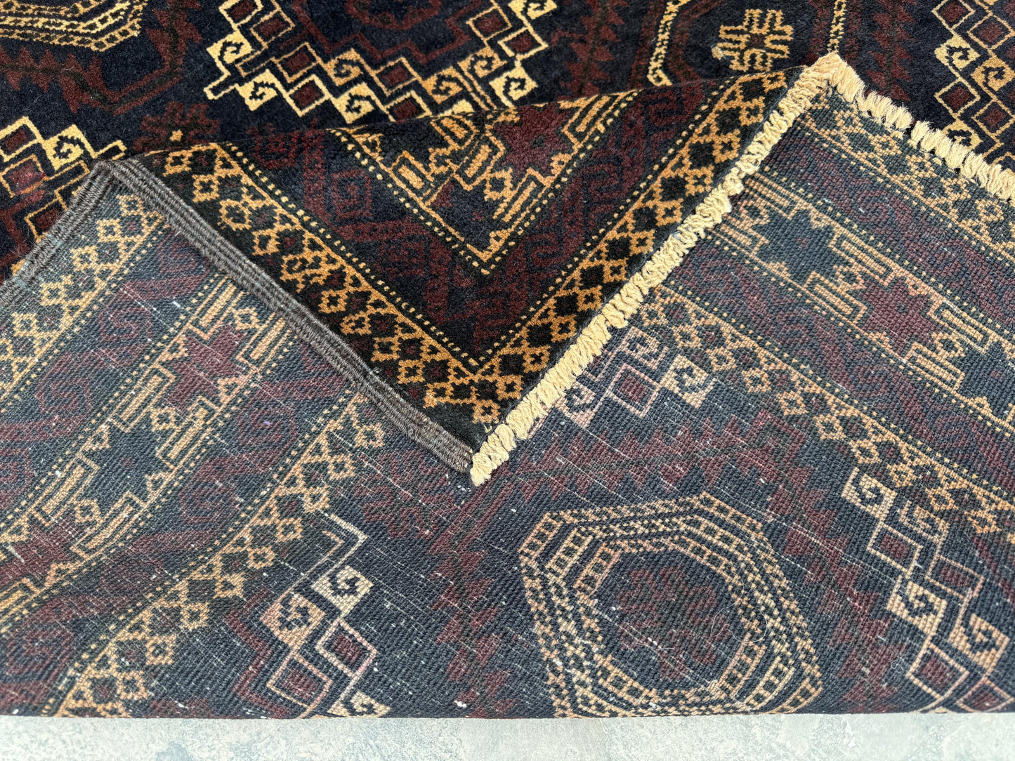 3.10x6.8 Tribal Area Rug – Handmade Geometric Boho Carpet for Living Room &amp; Bedroom – Oriental Floor Decor, Artisan Woven Home Accent