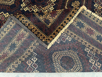 3.10x6.8 Tribal Area Rug – Handmade Geometric Boho Carpet for Living Room &amp; Bedroom – Oriental Floor Decor, Artisan Woven Home Accent