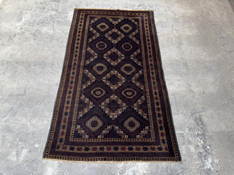 compare product 3.10x6.8 Tribal Area Rug – Handmade Geometric Boho Carpet for Living Room & Bedroom – Oriental Floor Decor, Artisan Woven Home Accent