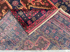 3.12x7.3 Geometric Tribal Rug - Hand-Knotted Afghan Wool Carpet