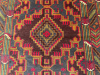 3.11x6.7 Handmade Tribal Area Rug – Geometric Boho Carpet for Living Room &amp; Bedroom – Oriental Floor Decor, Artisan Woven Home Accent