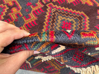 3.11x6.7 Handmade Tribal Area Rug – Geometric Boho Carpet for Living Room &amp; Bedroom – Oriental Floor Decor, Artisan Woven Home Accent