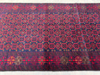 3.6x6.6 Ziegler Geometric Rug - Hand-Knotted Afghan Wool Area Carpet