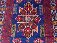 3.12x6.8 Afghan Runner rug Antique Hand knotted Wool Runner, Oriental Hallway Runner Rug, Turkmen Stair runner Rug, Entryway runner Area Rug