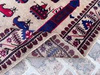 6.3x9.6 Handmade Animated Carpet – Helicopter Design Carpet for Kids Room and Bedroom Decor – Fun Toy Rug, Gift Carpet &amp; Kabul Pictorial Art