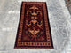 3.9x6.12 Handmade Tribal Area Rug – Geometric Boho Carpet for Living Room &amp; Bedroom – Oriental Floor Decor, Artisan Woven Home Accent