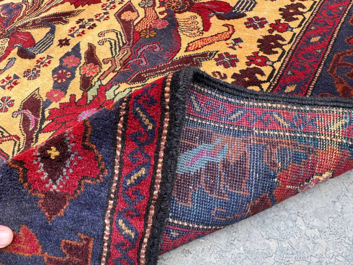 4x6.6 Nomadic Rug - Handmade Afghan Wool Carpet