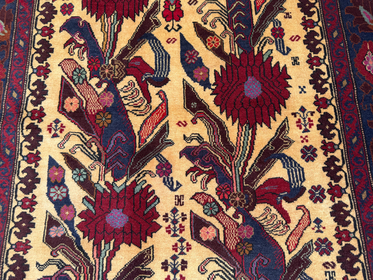 4x6.6 Nomadic Rug - Handmade Afghan Wool Carpet