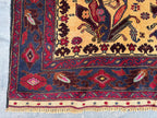 4x6.6 Nomadic Rug - Handmade Afghan Wool Carpet