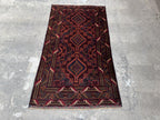 3.8x6.7 Baluchi Tribal Carpet - Handmade Afghan Nomadic Wool Rug