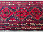 3.8x6.7 Baluch Nomadic Rug - Handmade Afghan Tribal Wool Carpet