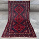 3.8x6.7 Afghan Nomadic Woollen Rug - Baluch Vintage Carpet - Tribal Handmade Rug for Living Room - Bedroom Rug - Gift Rug - Out Door Rug