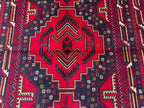 3.8x6.7 Baluch Nomadic Rug - Handmade Afghan Tribal Wool Carpet