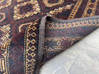 3.10x6.8 Tribal Area Rug – Handmade Geometric Boho Carpet for Living Room &amp; Bedroom – Oriental Floor Decor, Artisan Woven Home Accent