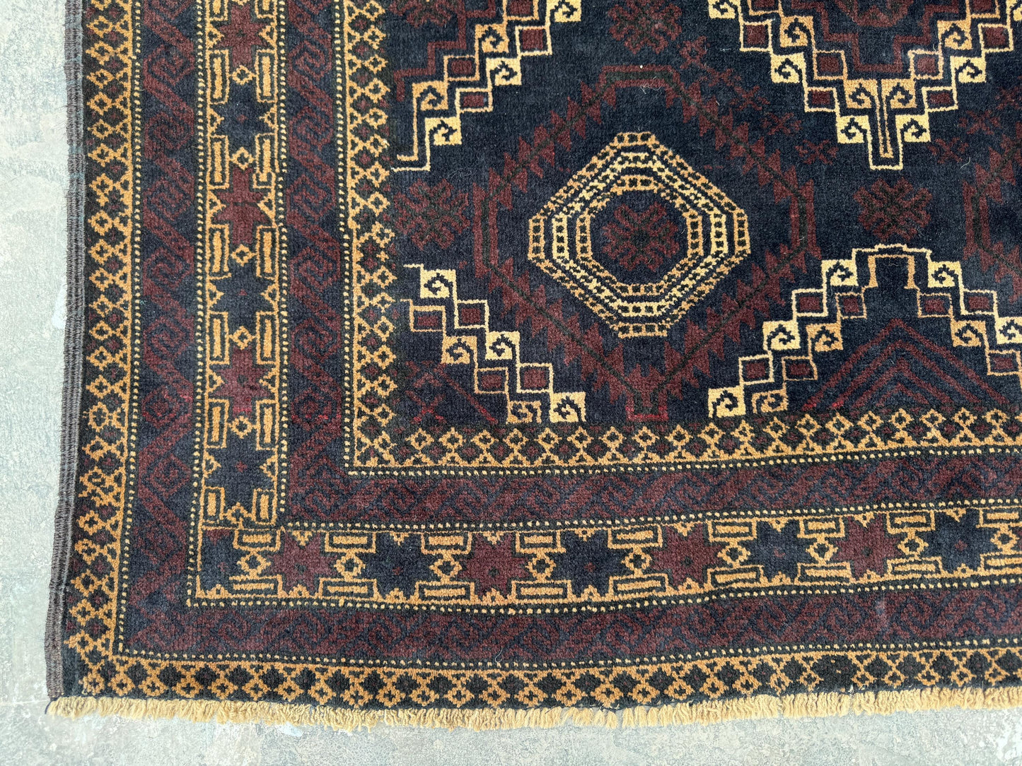 3.10x6.8 Tribal Area Rug – Handmade Geometric Boho Carpet for Living Room &amp; Bedroom – Oriental Floor Decor, Artisan Woven Home Accent