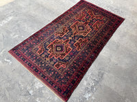 3.12x7.3 Tribal Area Rug – Handmade Geometric Boho Carpet for Living Room &amp; Bedroom – Oriental Floor Decor, Artisan Woven Home Accent