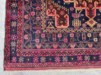 3.12x7.3 Tribal Area Rug – Handmade Geometric Boho Carpet for Living Room &amp; Bedroom – Oriental Floor Decor, Artisan Woven Home Accent