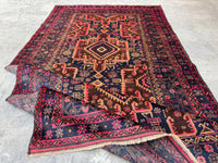 3.12x7.3 Tribal Area Rug – Handmade Geometric Boho Carpet for Living Room &amp; Bedroom – Oriental Floor Decor, Artisan Woven Home Accent