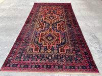 3.12x7.3 Tribal Area Rug – Handmade Geometric Boho Carpet for Living Room &amp; Bedroom – Oriental Floor Decor, Artisan Woven Home Accent
