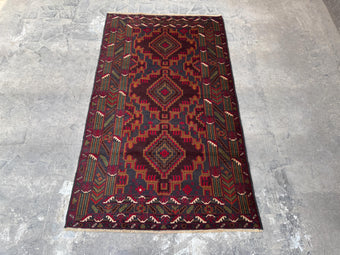 compare product 3.11x6.7 Handmade Tribal Area Rug – Geometric Boho Carpet for Living Room & Bedroom – Oriental Floor Decor, Artisan Woven Home Accent