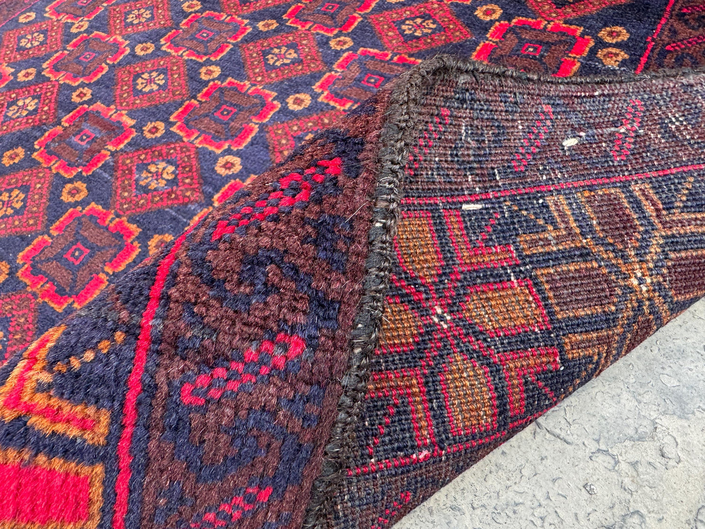 3.6x6.6 Hand-Tufted Geometric Carpet - Hand-Knotted Turkmen Carpet - Morrocan Rug For Living Room, Bedroom, Hallway &amp; Kid's Room Decor