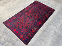 3.6x6.6 Hand-Tufted Geometric Carpet - Hand-Knotted Turkmen Carpet - Morrocan Rug For Living Room, Bedroom, Hallway &amp; Kid's Room Decor