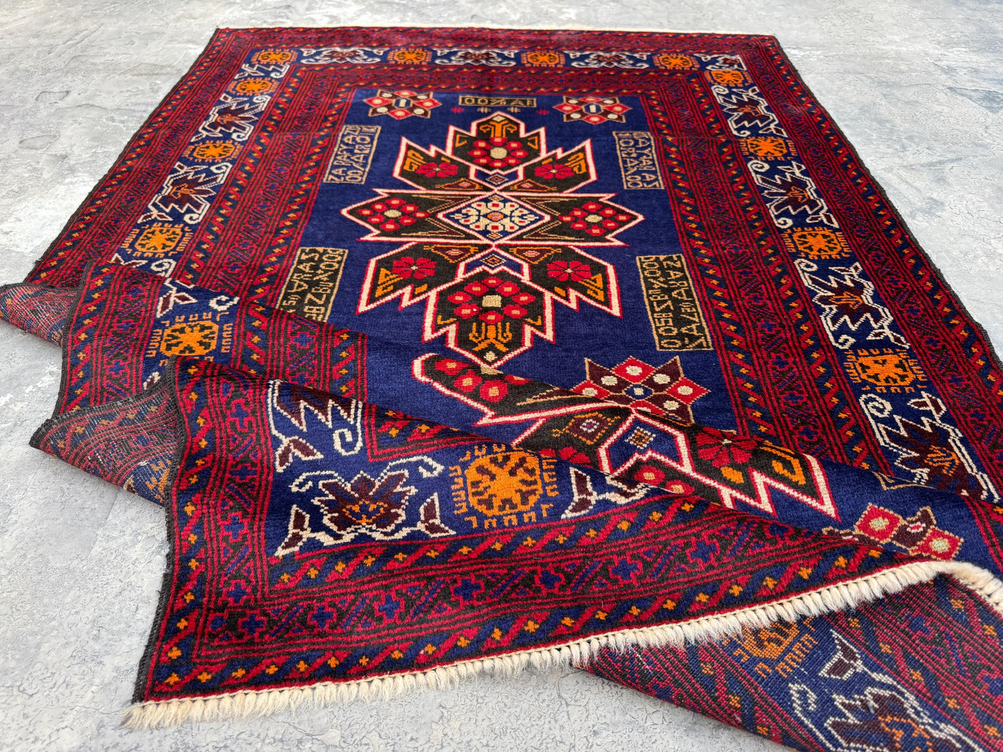 3.12x6.8 Afghan Runner rug Antique Hand knotted Wool Runner, Oriental Hallway Runner Rug, Turkmen Stair runner Rug, Entryway runner Area Rug