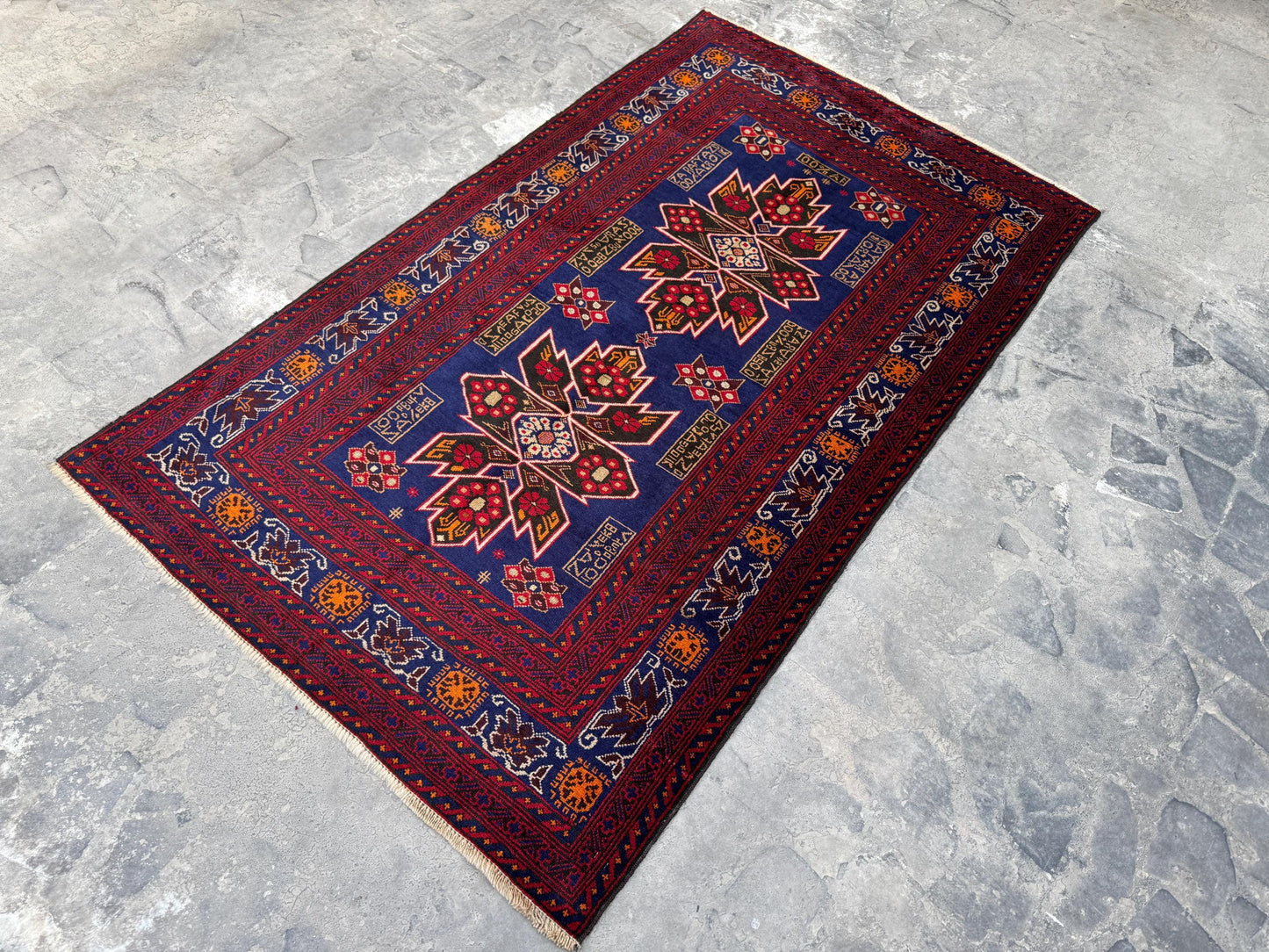 3.12x6.8 Afghan Runner rug Antique Hand knotted Wool Runner, Oriental Hallway Runner Rug, Turkmen Stair runner Rug, Entryway runner Area Rug
