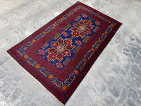 3.12x6.8 Afghan Runner rug Antique Hand knotted Wool Runner, Oriental Hallway Runner Rug, Turkmen Stair runner Rug, Entryway runner Area Rug