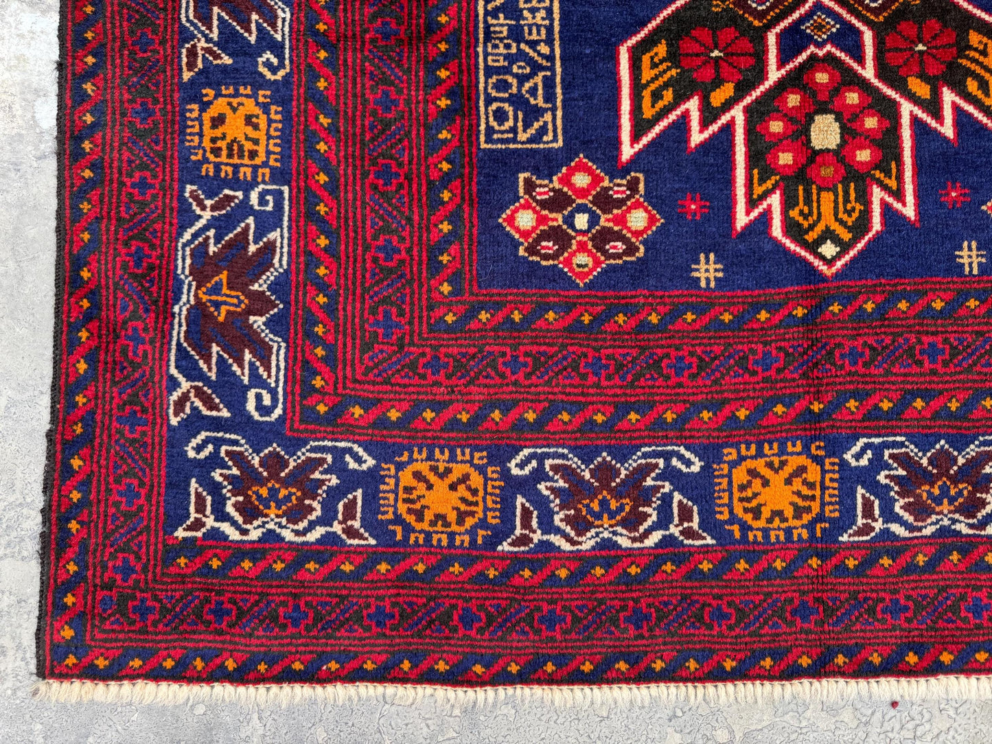 3.12x6.8 Afghan Runner rug Antique Hand knotted Wool Runner, Oriental Hallway Runner Rug, Turkmen Stair runner Rug, Entryway runner Area Rug