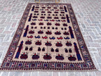 6.3x9.6 Helicopter Pictorial Rug - Handmade Afghan Kids Room Carpet