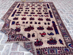 6.3x9.6 Helicopter Pictorial Rug - Handmade Afghan Kids Room Carpet
